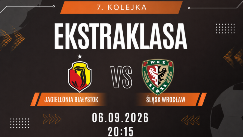 Jagiellonia Białystok - Śląsk Wrocław: typy, kursy i zapowiedź meczu (06.09.2026)
