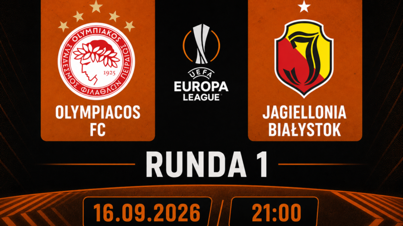 Olympiacos FC – Jagiellonia Białystok, UEFA Europa League, 16.09.2026